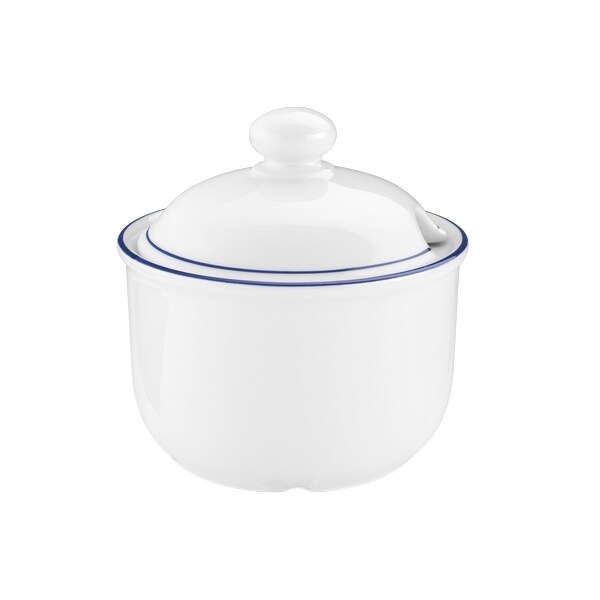 1 x Seltmann Zuckerdose 6 Personen, Form: Compact,  Dekor: 10795 Blaurand