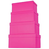 thumbnail of Geschenkkarton Uni, 4-teilig hoch, pink