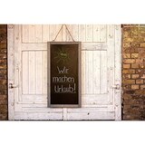 thumbnail of Rustikale Tafel Kreidetafel Wandtafel Küchentafel mit Holzrahmen / Blau 100x60cm