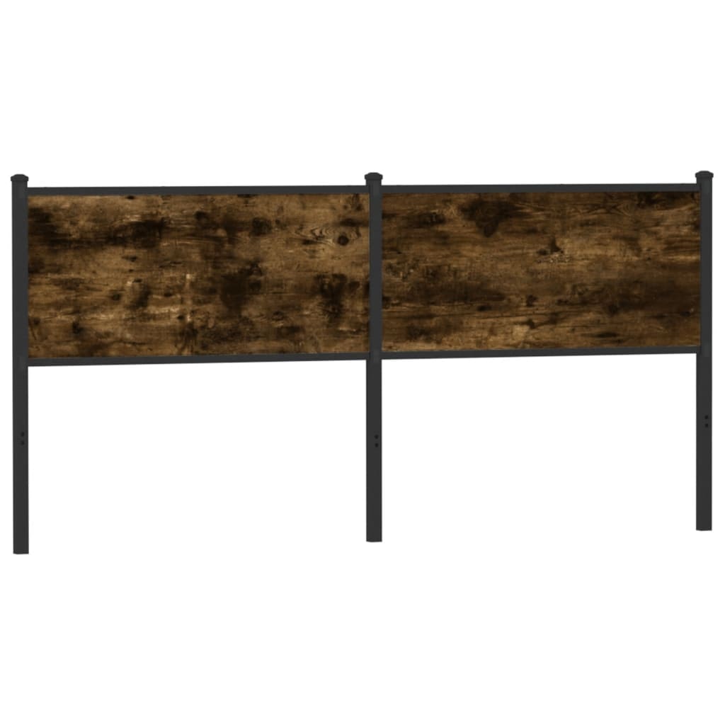 vidaXL Ersatz-Kopfteil Räuchereiche 180 cm Holzwerkstoff und Stahl
