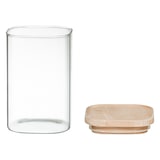 thumbnail of Ensemble de 4 bocaux en verre avec couvercles de couleur beige