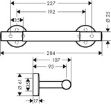 thumbnail of hansgrohe Unica Fußstütze Comfort, Chrom