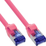 thumbnail of InLine® Patchkabel Slim, Cat.6A, S/FTP, TPE (LSZH) flexibel, PoE, magenta, 0,5m