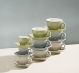 thumbnail of APS koffie schotel Set van 6 Ø 14,5 cm, H: 2,5 cm, porselein, blauw