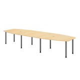 thumbnail of Hammerbacher-Konferenztisch 400cm/8 Rundrohrfüße Ahorn-VKT40C/3/G