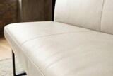 thumbnail of KAWOLA Esszimmerbank ELEEN Leder hellgrau 223cm