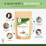 thumbnail of Erythritol Bio - Zéro Sucre Zéro Calorie - En Poudre - Alternative Naturelle - Pâtisserie - Conditionné en France- Certifié Ecocert - 400g