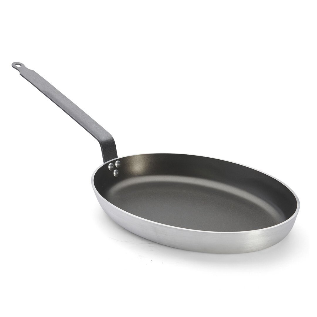 de buyer ovale fischpfanne  choc  40 cm