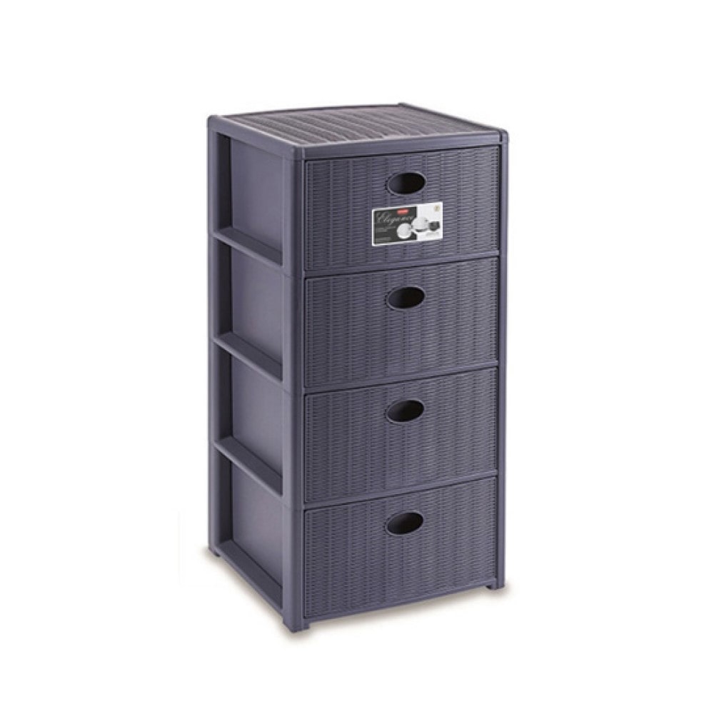 Stefanplast-Cassettiera Elegance 4 Cassetti Blu Navy