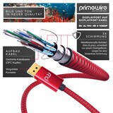 thumbnail of Primewire Premium DisplayPort auf DisplayPort Kabel mit Nylonummantelung 8K 7680 x 4320 @ 60 Hz mit DSC - 1m