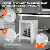 thumbnail of ML-Design Aktenschrank 40x30x57,5 cm Weiß | Stahl, 1 Tür, 4 Beine