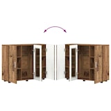 thumbnail of vidaXL Sideboard mit Regal Altholz 55.5 x 29 x 100 cm Holzwerkstoff