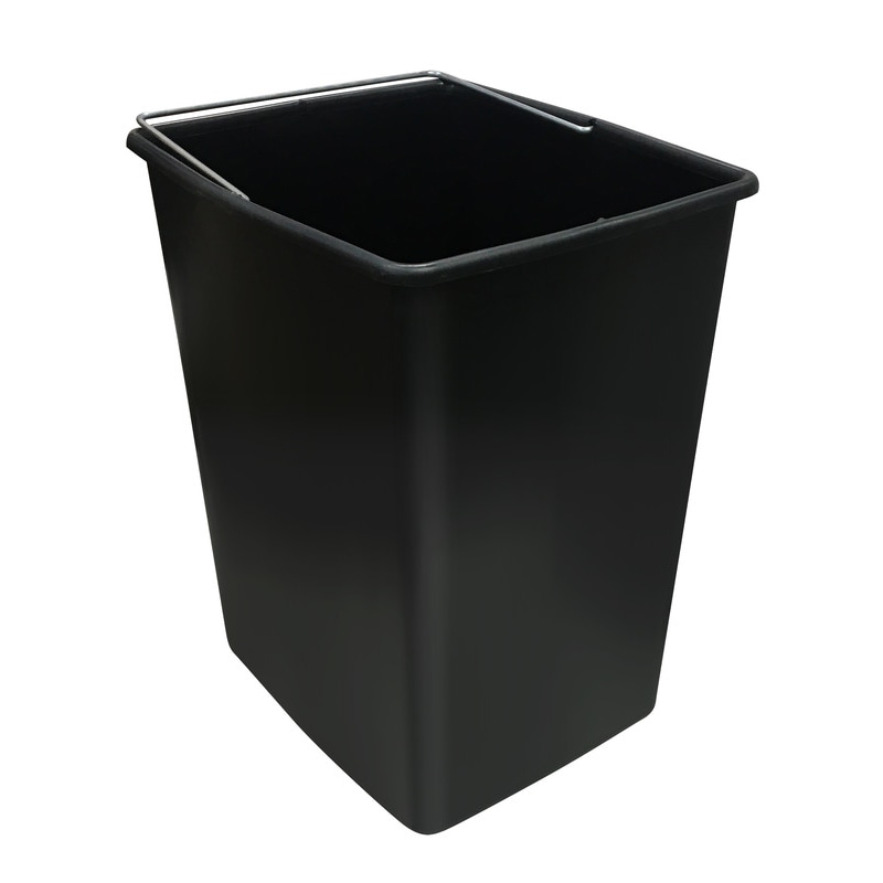 ARREGUI CBZ00422 Cubo de Plástico de Repuesto para Cubos de Basura y Reciclaje ARREGUI, 17L, Compatible con modelos Basic, Top, Round y Ecoclas, negro