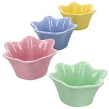thumbnail of 4er Set Emilia Blume Eisbecher 150ml Ø12cm Steingut Dessertschale bunt Obst
