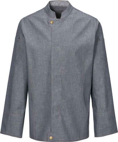 228 - Kochjacke Modern, Langarm, Denim, Fb. navy : navy 100% Baumwolle 269 g/m² XL
