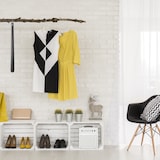 thumbnail of Relaxdays Schuhlöffel Metall, komfortabel, stabil, 60 cm lang, großer Schuhanzieher, zum Aufhängen, mit Griff, schwarz