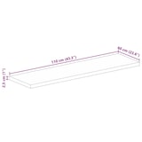 thumbnail of vidaXL Tischplatte 110x60x2,5 cm Rechteckig Altholz Massiv