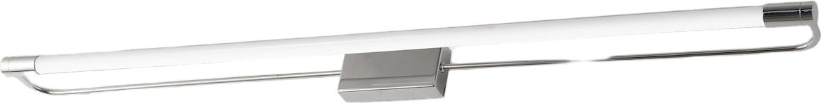 Rapallo LED-Wandleuchte, 20 W, 2240 lm, 3000 K, Chrom, Metall- und Methacrylatgehäuse, Schutzart IP44, Klasse 1, Abmessungen 80 x 8 x 5 cm