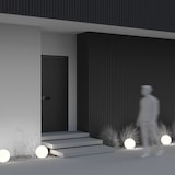 thumbnail of Moderne Outdoor Globe Stehleuchte 1 Licht Kunststoff Weiß Minimalistisch Kugel Rund für 1 x E27 30W nicht inkl.