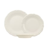 thumbnail of Novastyl - Lot 36 assiettes charlotte en grès blanc