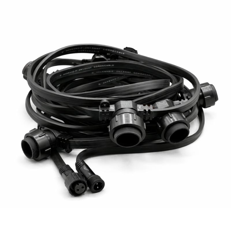 Guirlande Guinguette 30 mètres 30 douilles Riviera Pro Connect sans ampoules