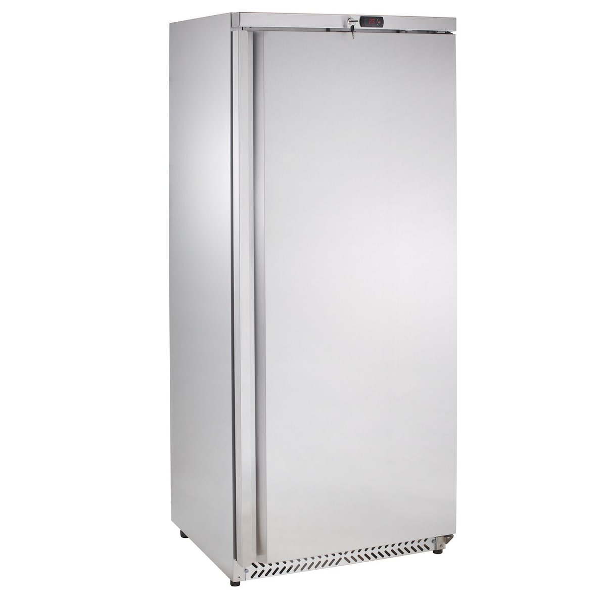 GastroHero Lagerkühlschrank SRH40S | 380 L Nutzvolumen | 0 °C bis +8 °C | energiesparend | abschließbar | Edelstahl | Gastronomie