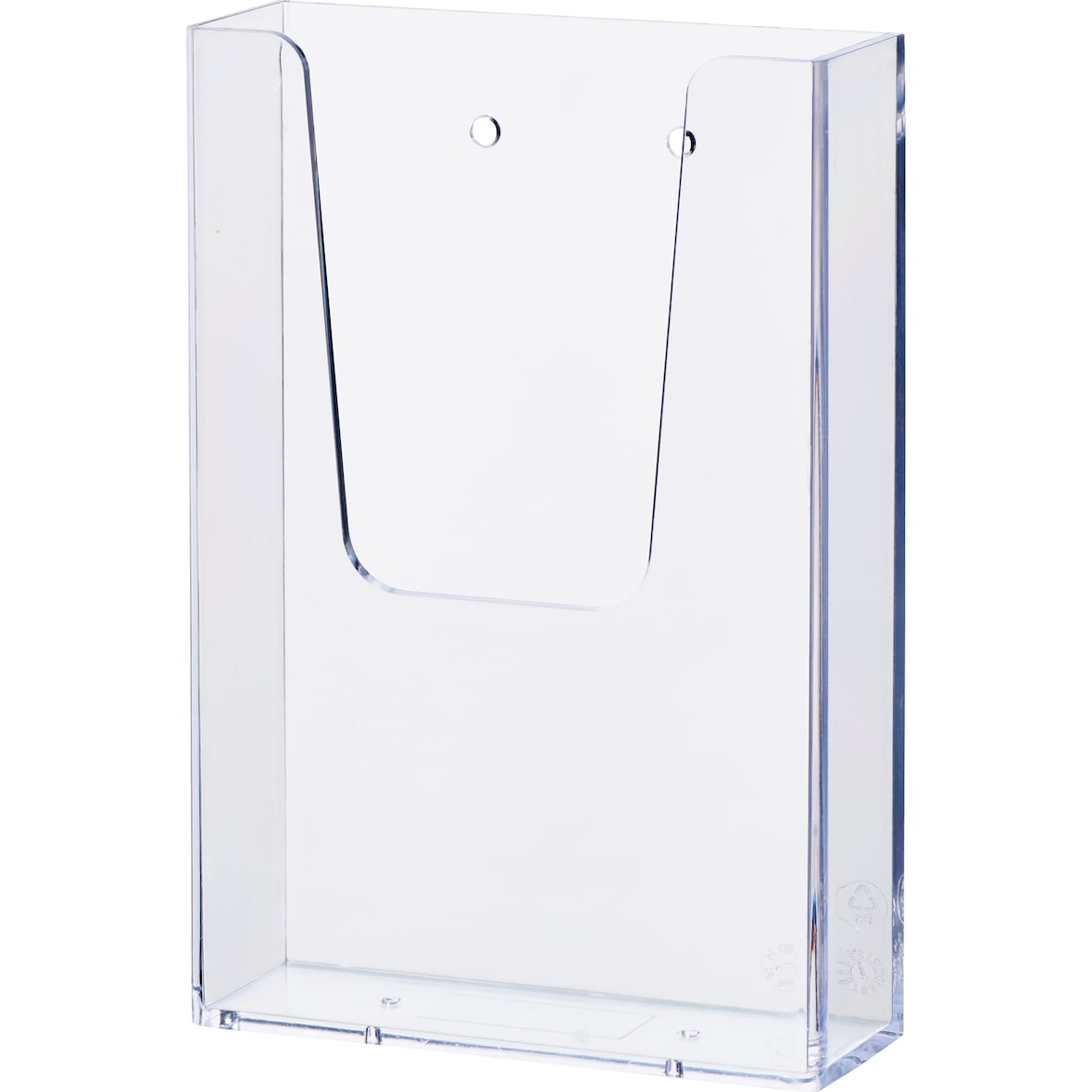 helit H2350002 Wandprospekthalter 1/3 A4 1Fach PS transparent