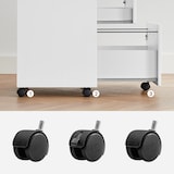 thumbnail of Helloshop26 - Caisson de bureau caisson de rangement classeur armoires basses 2 tiroirs pour dossiers suspendus blanc 12_0004814