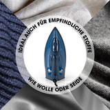 thumbnail of CLEANmaxx Dampfbügeleisen mit Temperatureinstellung 2200W blau/dunkelblau m. Keramiksohle + CH-Stecker