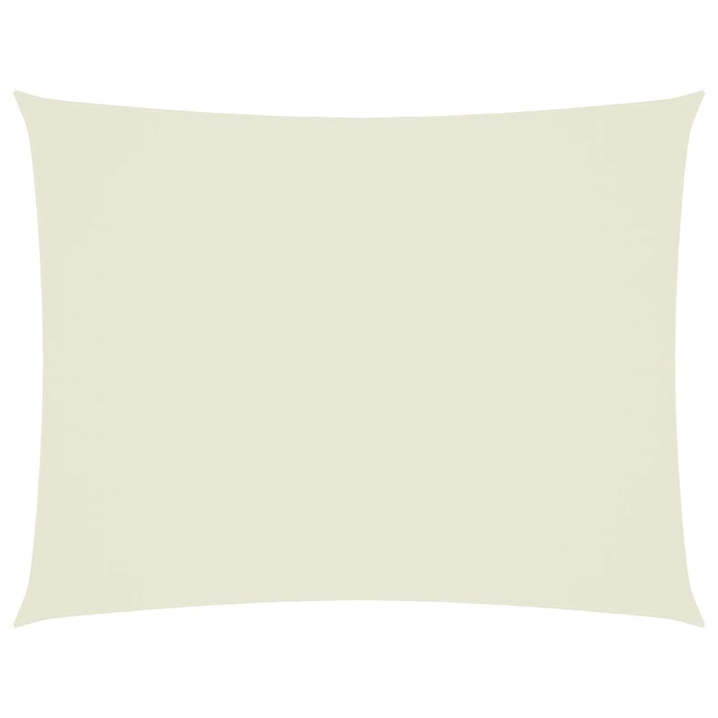 Voile d'ombrage tissu oxford rectangulaire 3x6 m crème Modèle Jardin Rho Prime Plus