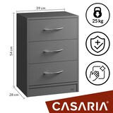 thumbnail of CASARIA® 2x Nachttisch Eloise Anthrazit