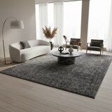 thumbnail of Teppich Wohnzimmer Einfarbig Pflegeleicht Waschbar Schlafzimmer OEKO-TEX Grau 80x150 cm Schadstoffgeprüft – TITLIS von Kadima Design