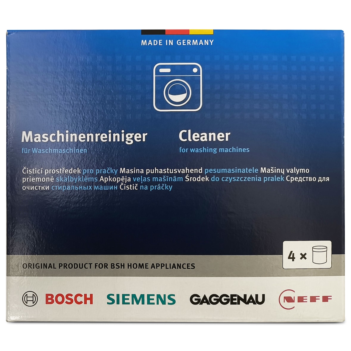 Maschinenreiniger Bosch 00311610 Sparset 4 x 200 g Reiniger für Waschmaschinen