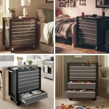 thumbnail of Werkzeugwagen Trutzi 78 x 64 cm 6 Schubladen Rollcontainer Werkstattwagen Werkzeugaufbewahrung grau