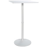 thumbnail of Décoshop26 - Table de bar bistrot plateau carré 60 x 60 cm en bois blanc cadre en métal blanc 10_0005589