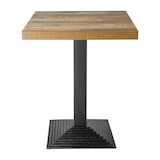 thumbnail of Base de mesa cuadrada Bolero con escalones de hierro fundido de 72 cm de alto