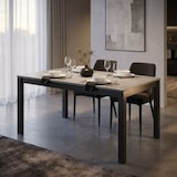 thumbnail of Milani Home tavolo in metallo 80 x 200 x 77 cm cemento