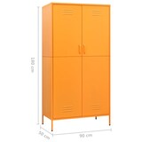 thumbnail of vidaXL Kleiderschrank Senfgelb 90x50x180 cm Stahl