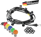 thumbnail of Illu- Party Lichterkette Außenlichterkette 10m schwarz 20 bunte LED Kugellampen