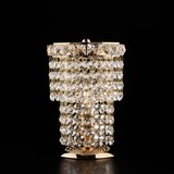 thumbnail of Wagner - Tafellamp in ijzer en goudmessing met strass 1 lichts H.24 - Ø16 - BL266-LT-OR