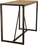 thumbnail of METRO PROFESSIONAL Gastro Bartisch Modano, Akazienholz/Stahl, 140 x 70 cm, rechteckig, braun/schwarz