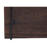 thumbnail of Estante de pared HWC-K78, estante colgante estante flotante, 3 estantes metal madera maciza industrial 40x40x13cm ~ marrón oscuro