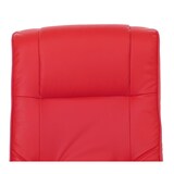 thumbnail of TV fauteuil Relax fauteuil Pescatori, kunstleer, met hocker ~ rood
