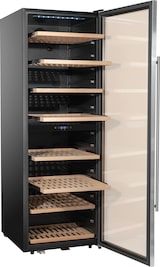 thumbnail of METRO Professional Weinkühler GWC1171D, 59.5 x 69 x 173.7 cm, 2 Klimazonen, 418 L, 171 Flaschen, schwarz/silber