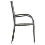 thumbnail of Helloshop26 - Conjunto de comedor de jardín exterior de 5 piezas muebles grises y negros 02_0013797