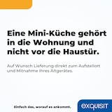 thumbnail of Exquisit Mini-Küche Pantry KK1085 weiss | Kühlschrank mit 76 l Nutzinhalt | Masse-Kochfeld | Edelstahl-Spüle | Spülschrank