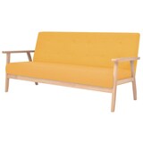 thumbnail of vidaXL 3-Sitzer Sofa Stoff Gelb