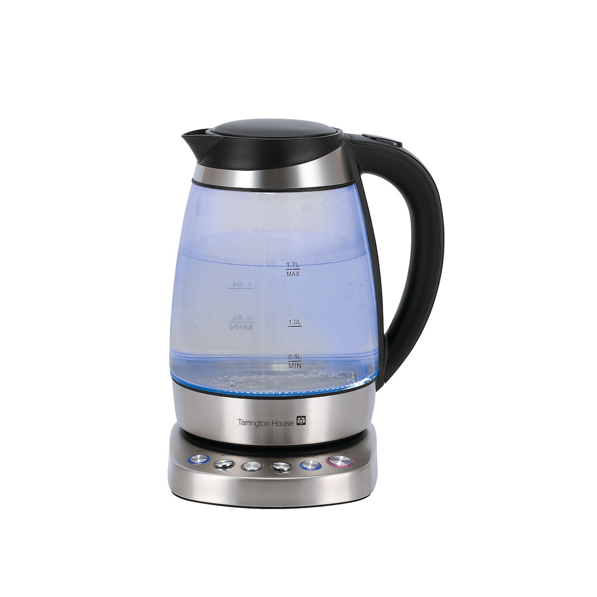 Tarrington House Bouilloire WK2219GT, 21.4 x 16 x 25.1 cm, sans fil, filtre anticalcaire, 1.7 l, 1850 - 2200 W