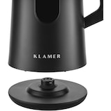 thumbnail of KLAMER Edelstahl Wasserkocher mit Temperatureinstellung 40-100°C, Warmhaltefunktion, mattschwarzes Kaltgehäuse, doppelwandiger 1,5L Teekocher mit 180…