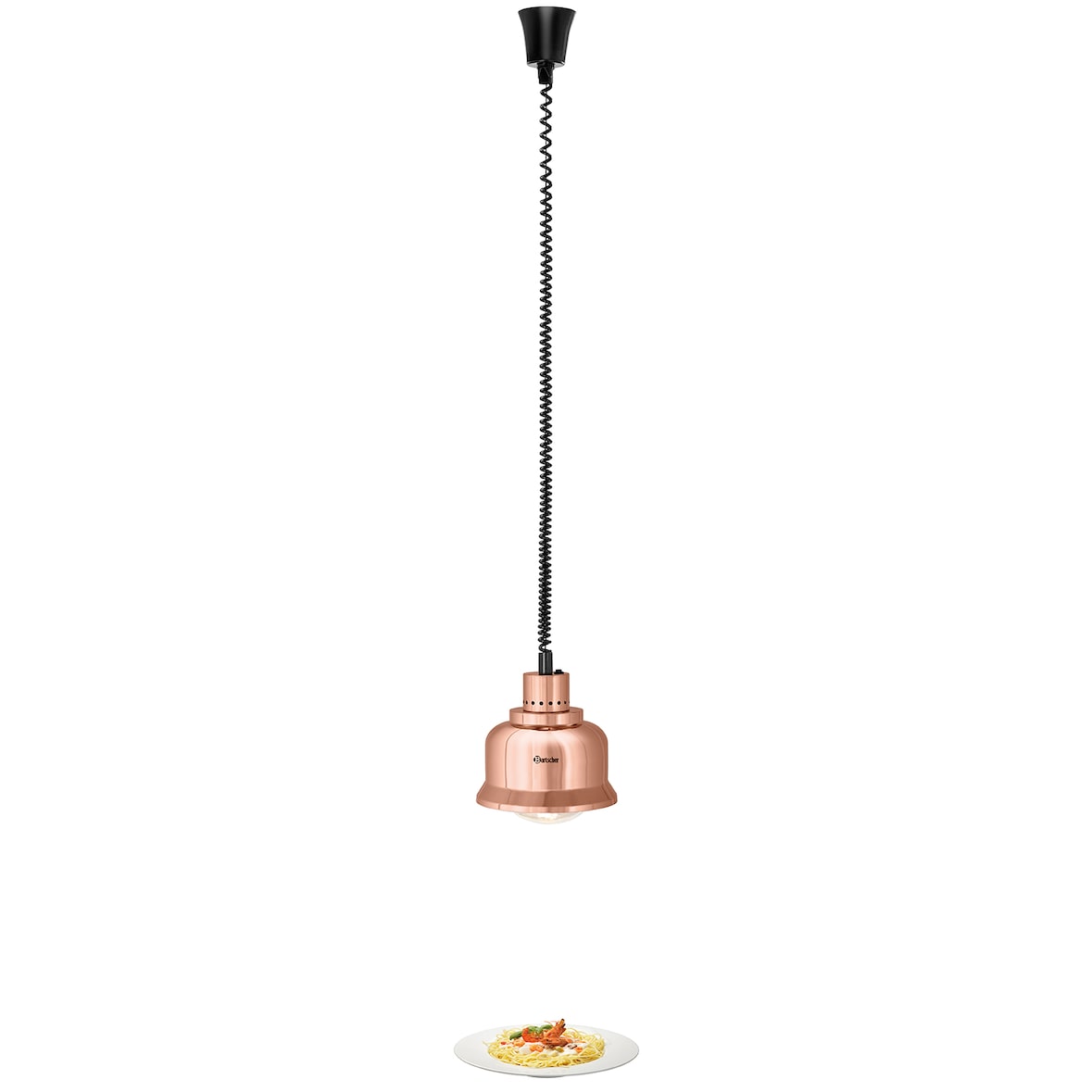 Bartscher IWL250D KU 250W uitschuifbare koperen verwarmingslamp